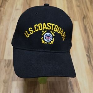 Rothco US Coast Guard Black Adjustable Cap